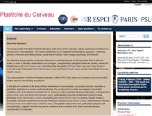Tablet Screenshot of bio.espci.fr