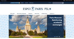 Desktop Screenshot of espci.fr