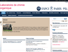 Tablet Screenshot of lco.espci.fr