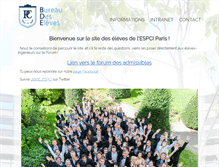 Tablet Screenshot of bde.espci.fr