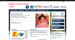 Desktop Screenshot of ciccotti.espci.fr