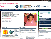 Tablet Screenshot of ciccotti.espci.fr
